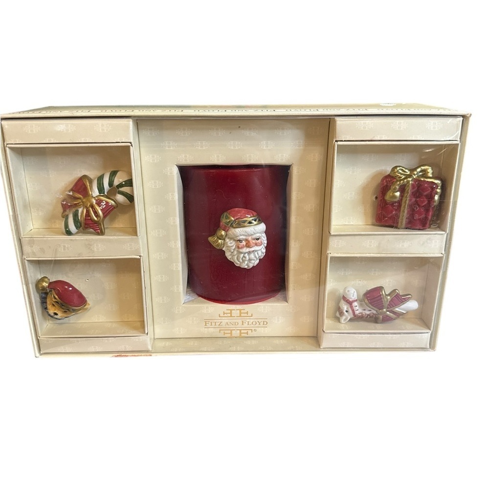Fitz And Floyd Home Fragrance Jolly Ole St. Nick Candle Gift Set Christmas